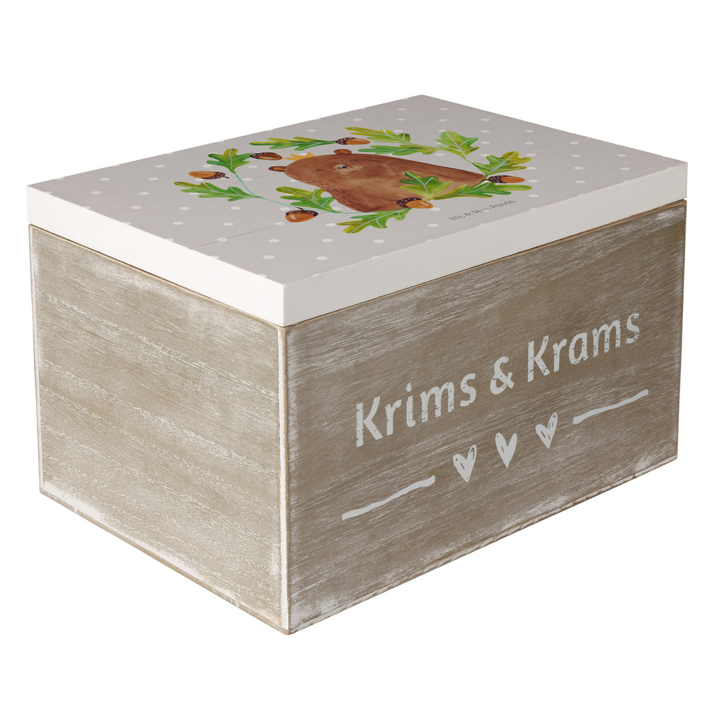 Holzkiste Bär König Holzkiste, Kiste, Schatzkiste, Truhe, Schatulle, XXL, Erinnerungsbox, Erinnerungskiste, Dekokiste, Aufbewahrungsbox, Bär, Teddy, Teddybär, Papa, Papa Bär, bester Vater, bester Papa, weltbester Papa, Vatertag, Vater, Dad, Daddy, Papi