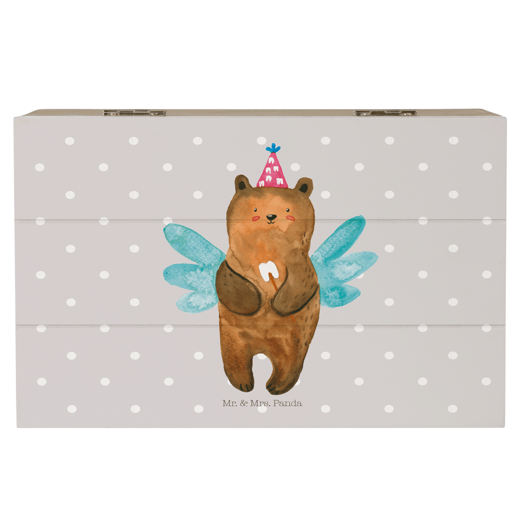 Holzkiste Zahnfee Bär Holzkiste, Kiste, Schatzkiste, Truhe, Schatulle, XXL, Erinnerungsbox, Erinnerungskiste, Dekokiste, Aufbewahrungsbox, Bär, Teddy, Teddybär, Zahnfee, Fee, Milchzahn, Erster Zahn