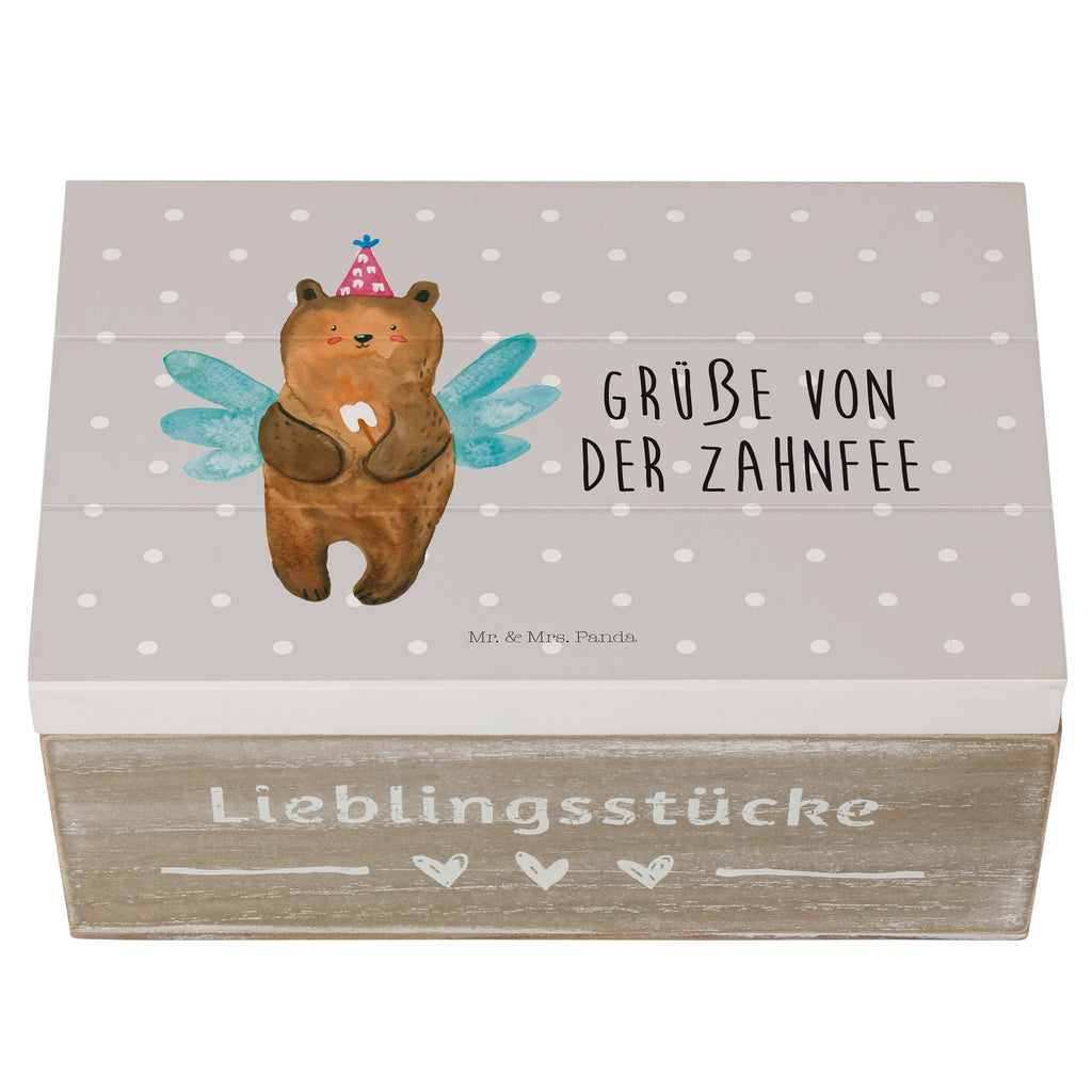 Holzkiste Zahnfee Bär Holzkiste, Kiste, Schatzkiste, Truhe, Schatulle, XXL, Erinnerungsbox, Erinnerungskiste, Dekokiste, Aufbewahrungsbox, Bär, Teddy, Teddybär, Zahnfee, Fee, Milchzahn, Erster Zahn