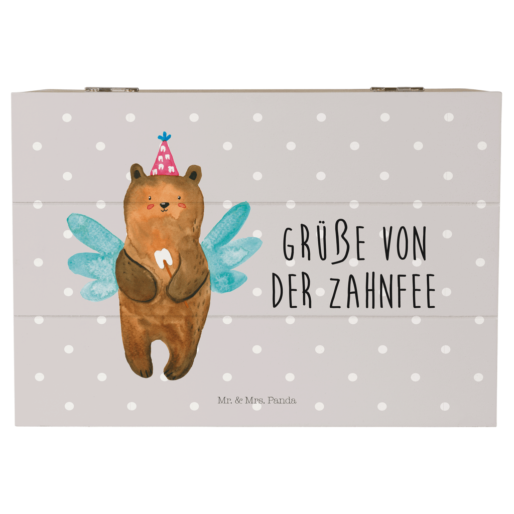 Holzkiste Zahnfee Bär Holzkiste, Kiste, Schatzkiste, Truhe, Schatulle, XXL, Erinnerungsbox, Erinnerungskiste, Dekokiste, Aufbewahrungsbox, Bär, Teddy, Teddybär, Zahnfee, Fee, Milchzahn, Erster Zahn