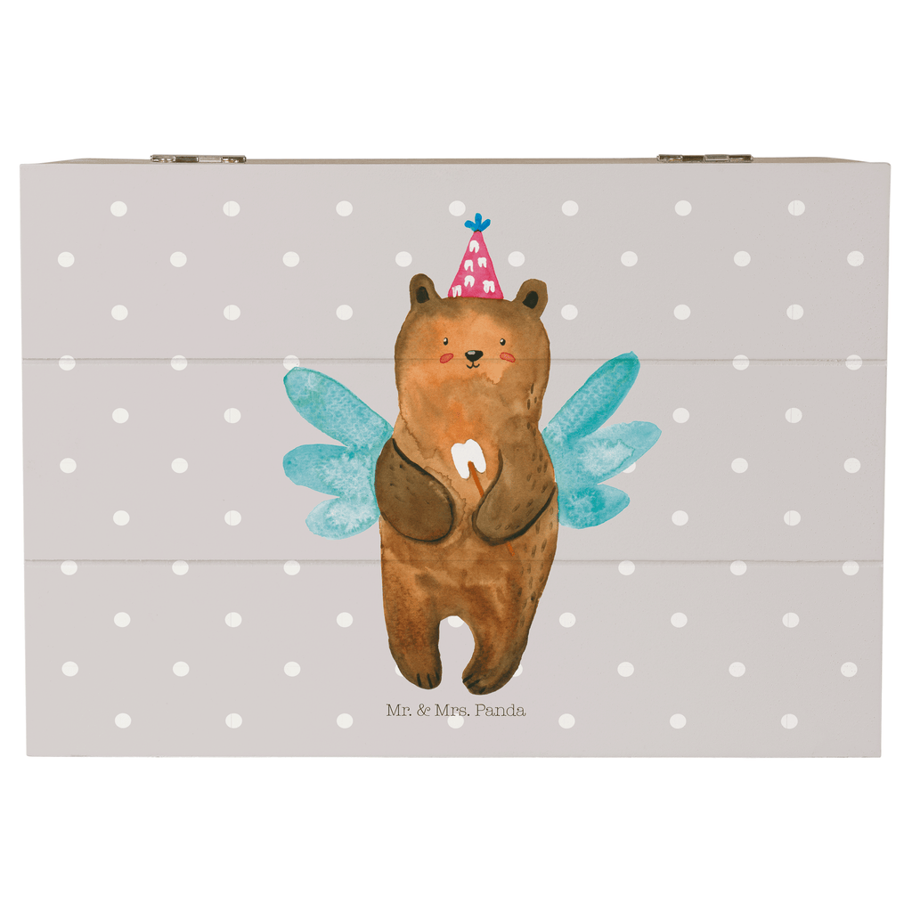 Holzkiste Zahnfee Bär Holzkiste, Kiste, Schatzkiste, Truhe, Schatulle, XXL, Erinnerungsbox, Erinnerungskiste, Dekokiste, Aufbewahrungsbox, Bär, Teddy, Teddybär, Zahnfee, Fee, Milchzahn, Erster Zahn