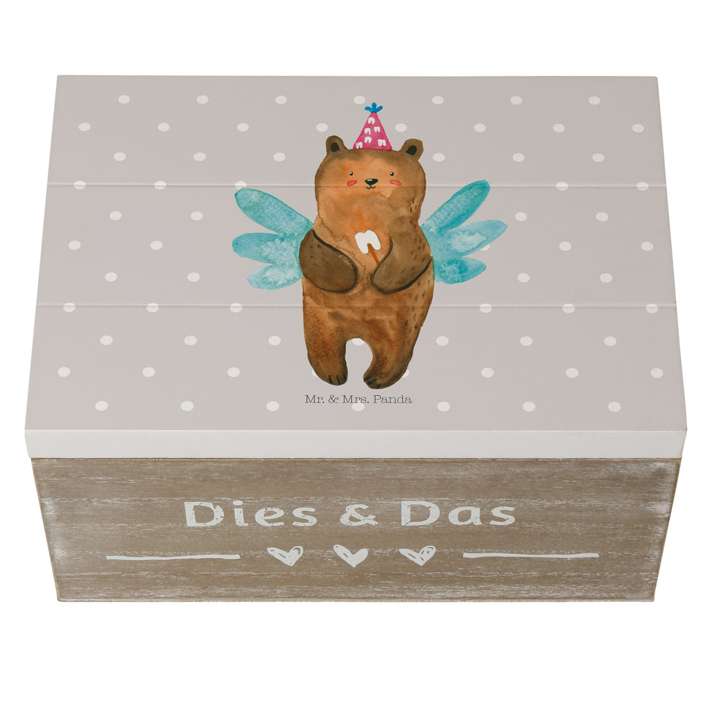 Holzkiste Zahnfee Bär Holzkiste, Kiste, Schatzkiste, Truhe, Schatulle, XXL, Erinnerungsbox, Erinnerungskiste, Dekokiste, Aufbewahrungsbox, Bär, Teddy, Teddybär, Zahnfee, Fee, Milchzahn, Erster Zahn