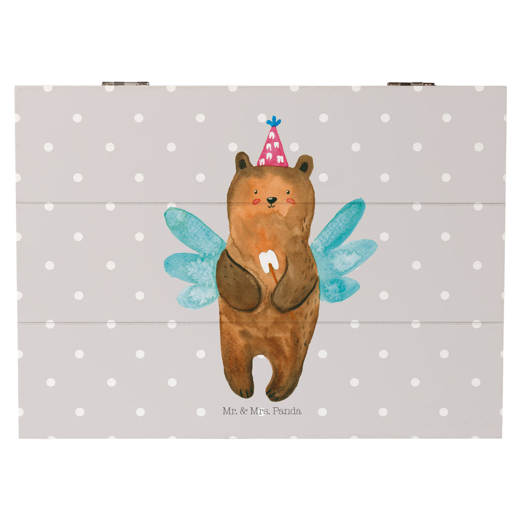 Holzkiste Zahnfee Bär Holzkiste, Kiste, Schatzkiste, Truhe, Schatulle, XXL, Erinnerungsbox, Erinnerungskiste, Dekokiste, Aufbewahrungsbox, Bär, Teddy, Teddybär, Zahnfee, Fee, Milchzahn, Erster Zahn