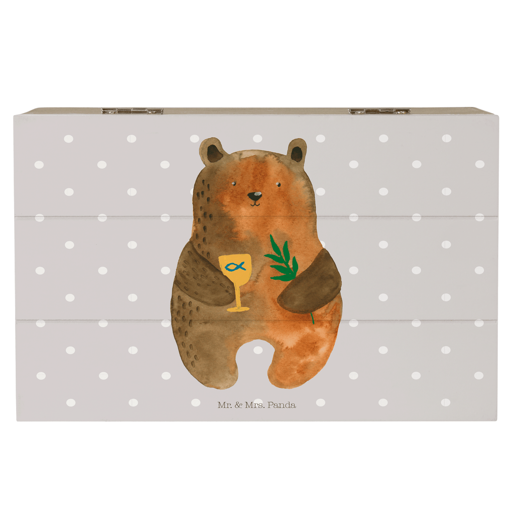 Holzkiste Konfirmation-Bär Holzkiste, Kiste, Schatzkiste, Truhe, Schatulle, XXL, Erinnerungsbox, Erinnerungskiste, Dekokiste, Aufbewahrungsbox, Bär, Teddy, Teddybär, Konfirmation, Kirche, evangelisch, Gottesdienst