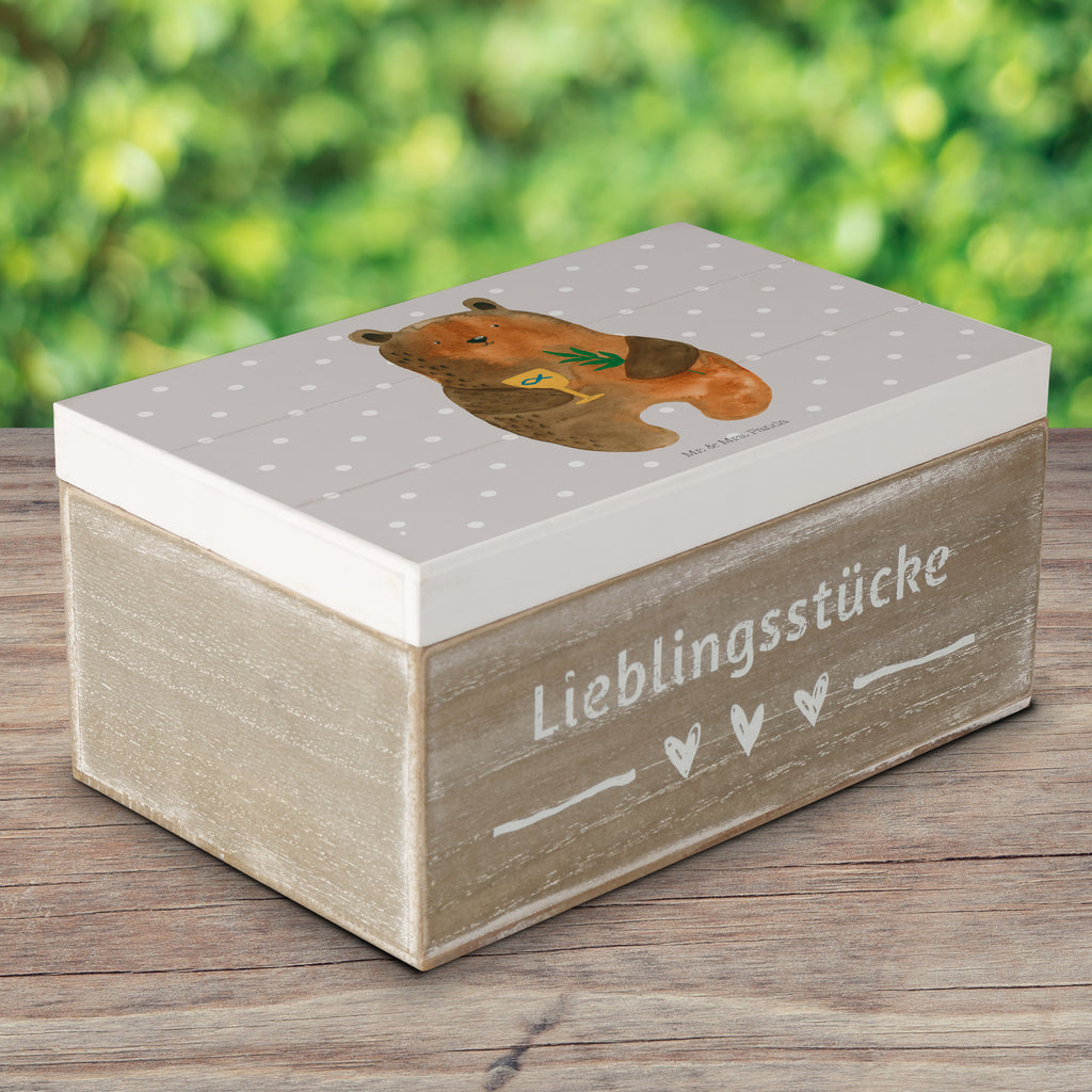 Holzkiste Konfirmation-Bär Holzkiste, Kiste, Schatzkiste, Truhe, Schatulle, XXL, Erinnerungsbox, Erinnerungskiste, Dekokiste, Aufbewahrungsbox, Bär, Teddy, Teddybär, Konfirmation, Kirche, evangelisch, Gottesdienst