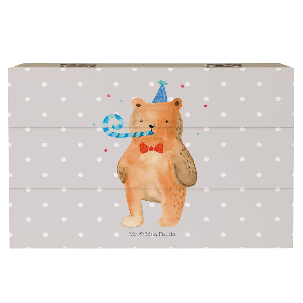 Holzkiste Birthday Bär Holzkiste, Kiste, Schatzkiste, Truhe, Schatulle, XXL, Erinnerungsbox, Erinnerungskiste, Dekokiste, Aufbewahrungsbox, Bär, Teddy, Teddybär, Happy Birthday, Alles Gute, Glückwunsch, Geburtstag