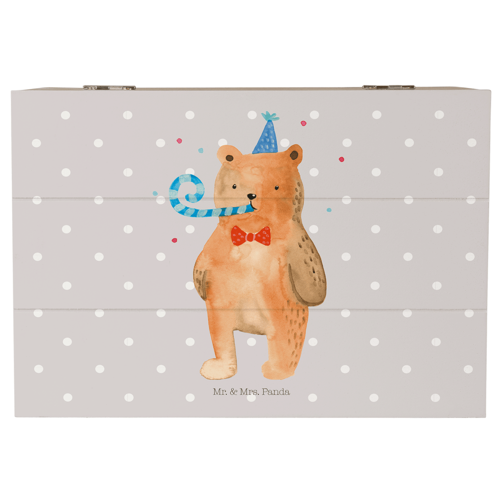 Holzkiste Birthday Bär Holzkiste, Kiste, Schatzkiste, Truhe, Schatulle, XXL, Erinnerungsbox, Erinnerungskiste, Dekokiste, Aufbewahrungsbox, Bär, Teddy, Teddybär, Happy Birthday, Alles Gute, Glückwunsch, Geburtstag