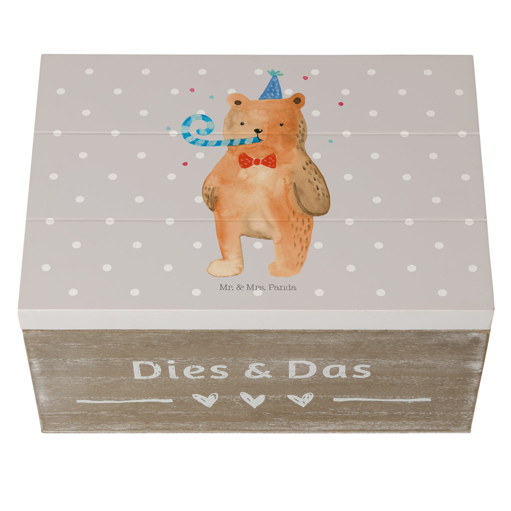 Holzkiste Birthday Bär Holzkiste, Kiste, Schatzkiste, Truhe, Schatulle, XXL, Erinnerungsbox, Erinnerungskiste, Dekokiste, Aufbewahrungsbox, Bär, Teddy, Teddybär, Happy Birthday, Alles Gute, Glückwunsch, Geburtstag