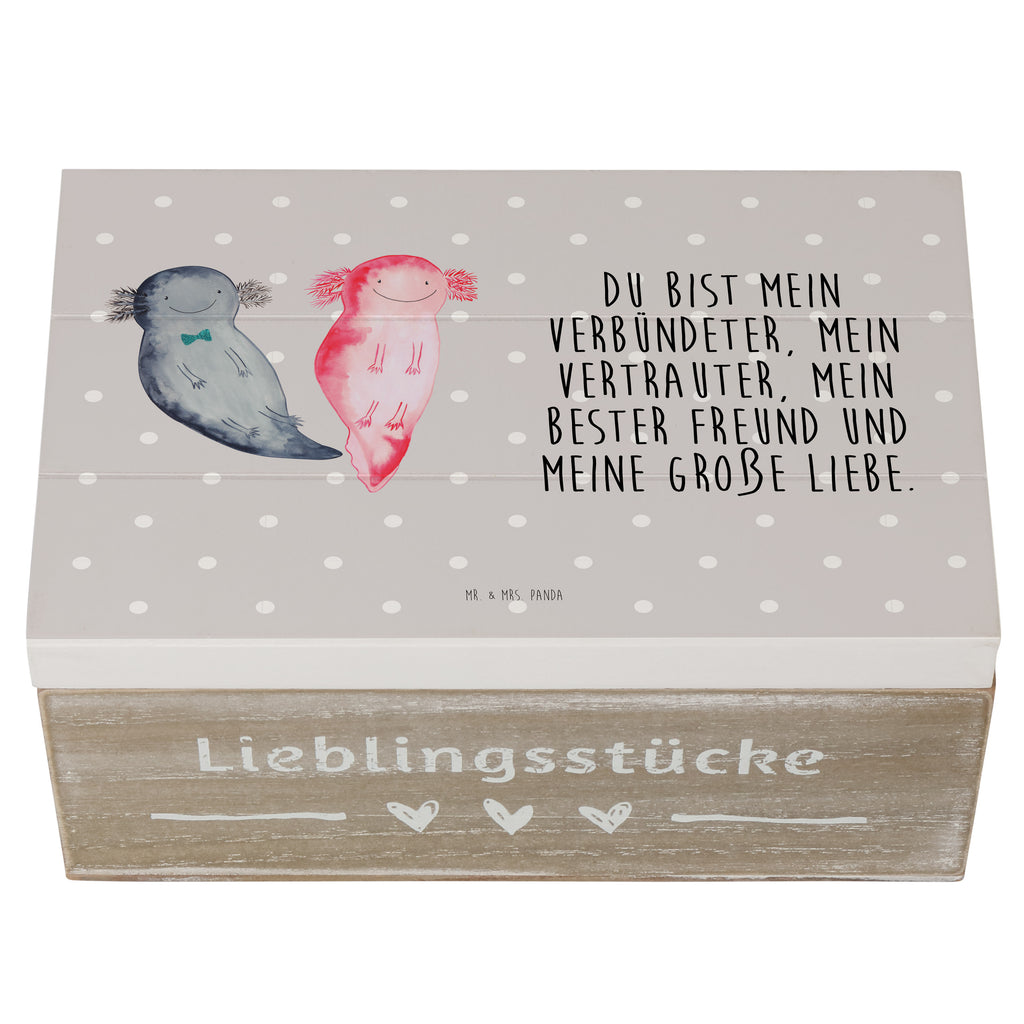 Holzkiste Axolotl Axel+Lotte Holzkiste, Kiste, Schatzkiste, Truhe, Schatulle, XXL, Erinnerungsbox, Erinnerungskiste, Dekokiste, Aufbewahrungsbox, Axolotl, Molch, Axolot, Schwanzlurch, Lurch, Lurche, Liebe, große Liebe, Liebesbeweis, Freund, Verlobter, Ehemann, Jahrestag, Valentinstag