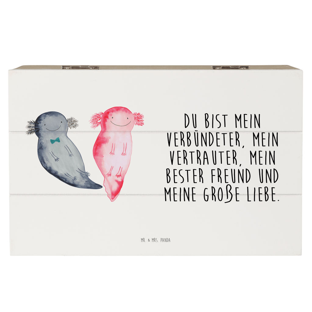 Holzkiste Axolotl Axel+Lotte Holzkiste, Kiste, Schatzkiste, Truhe, Schatulle, XXL, Erinnerungsbox, Erinnerungskiste, Dekokiste, Aufbewahrungsbox, Axolotl, Molch, Axolot, Schwanzlurch, Lurch, Lurche, Liebe, große Liebe, Liebesbeweis, Freund, Verlobter, Ehemann, Jahrestag, Valentinstag