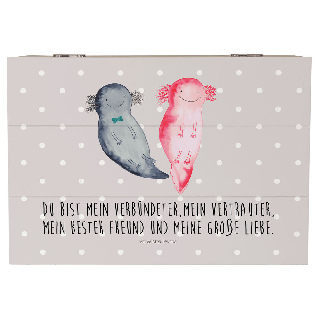 Holzkiste Axolotl Axel+Lotte Holzkiste, Kiste, Schatzkiste, Truhe, Schatulle, XXL, Erinnerungsbox, Erinnerungskiste, Dekokiste, Aufbewahrungsbox, Axolotl, Molch, Axolot, Schwanzlurch, Lurch, Lurche, Liebe, große Liebe, Liebesbeweis, Freund, Verlobter, Ehemann, Jahrestag, Valentinstag