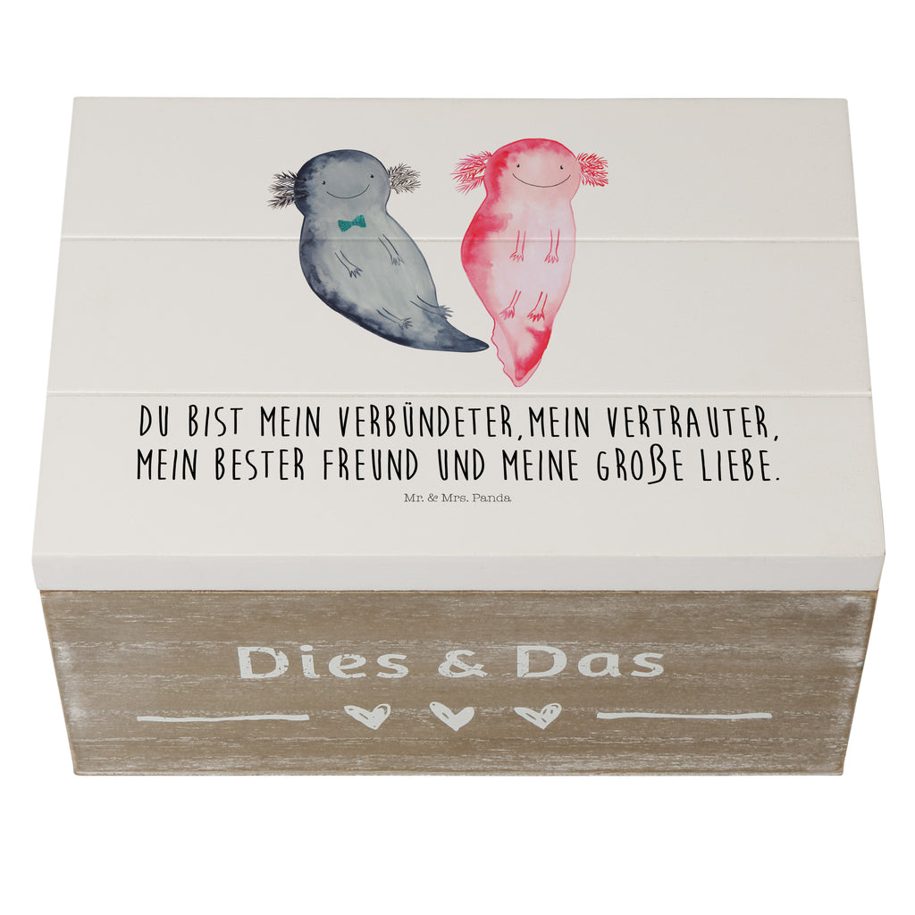 Holzkiste Axolotl Axel+Lotte Holzkiste, Kiste, Schatzkiste, Truhe, Schatulle, XXL, Erinnerungsbox, Erinnerungskiste, Dekokiste, Aufbewahrungsbox, Axolotl, Molch, Axolot, Schwanzlurch, Lurch, Lurche, Liebe, große Liebe, Liebesbeweis, Freund, Verlobter, Ehemann, Jahrestag, Valentinstag