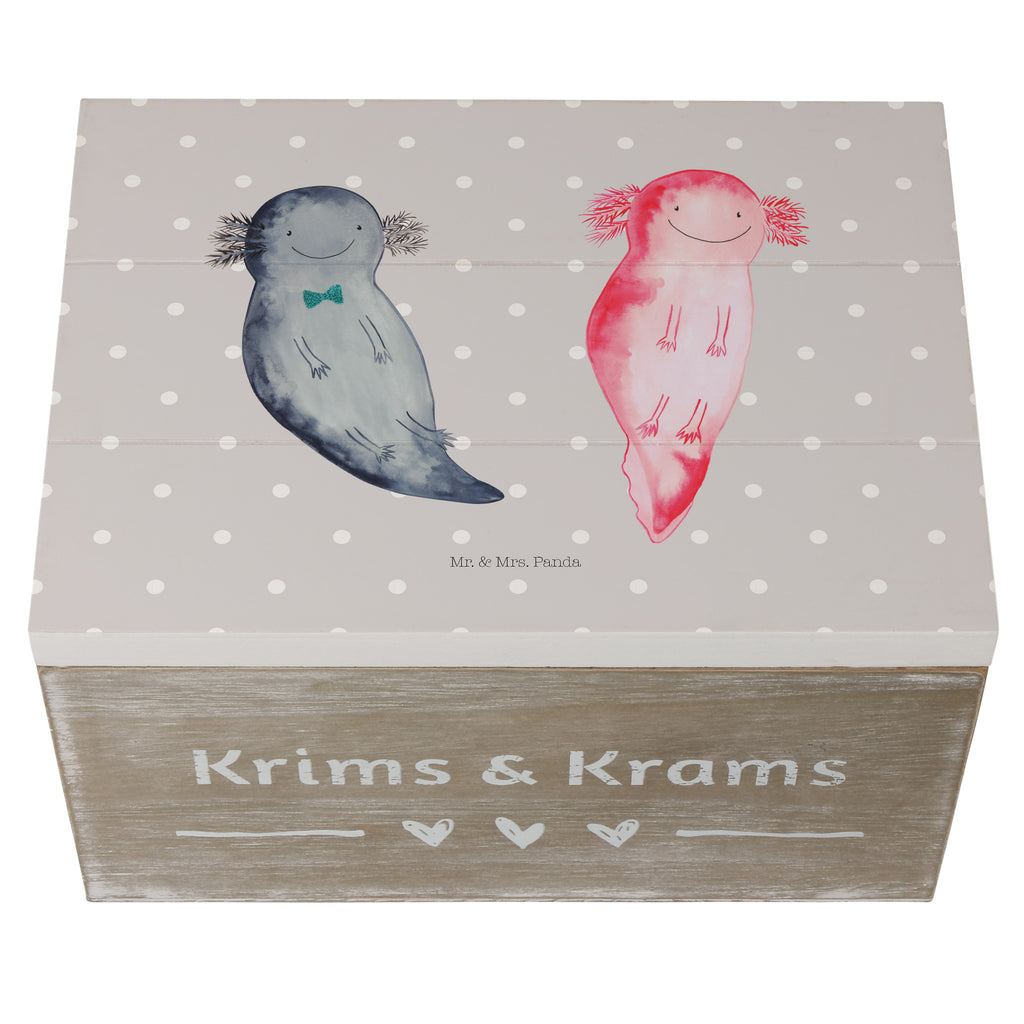 Holzkiste Axolotl Axel+Lotte Holzkiste, Kiste, Schatzkiste, Truhe, Schatulle, XXL, Erinnerungsbox, Erinnerungskiste, Dekokiste, Aufbewahrungsbox, Axolotl, Molch, Axolot, Schwanzlurch, Lurch, Lurche, Liebe, große Liebe, Liebesbeweis, Freund, Verlobter, Ehemann, Jahrestag, Valentinstag