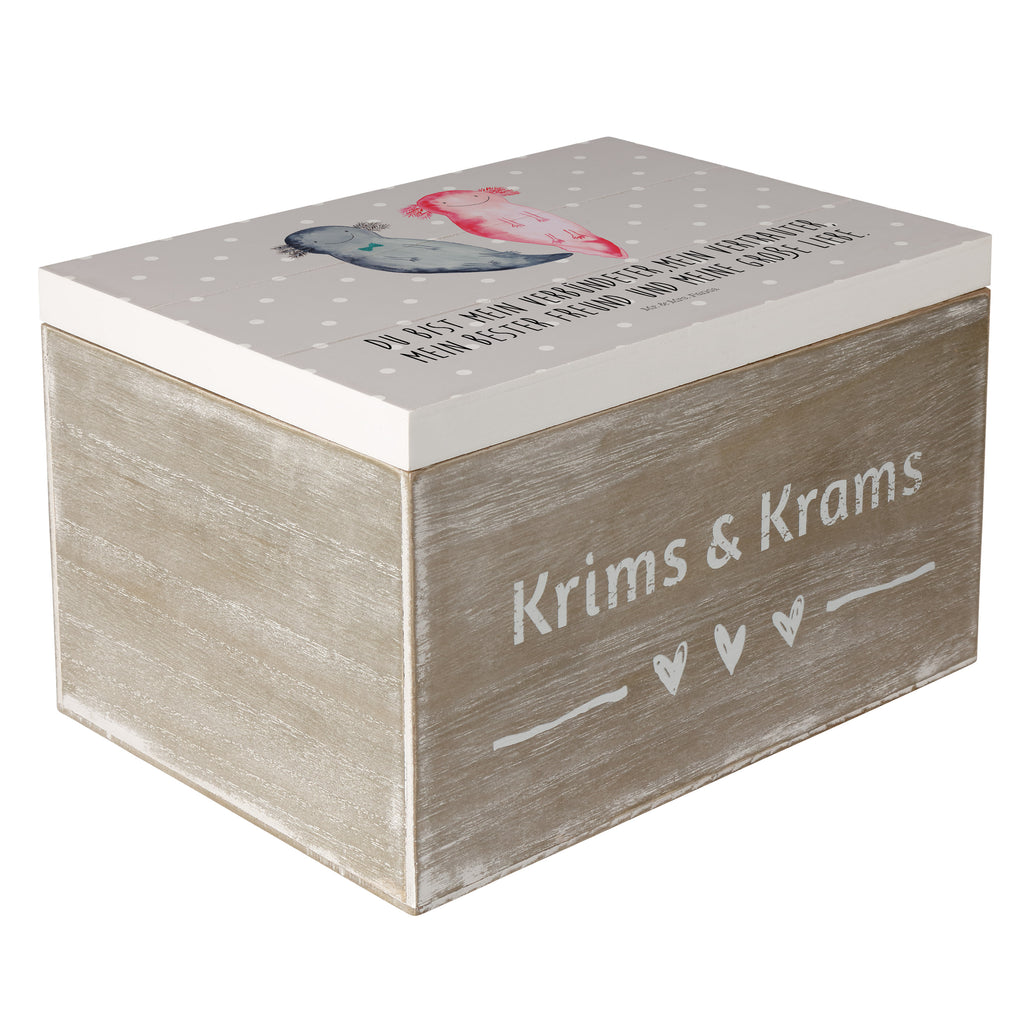 Holzkiste Axolotl Axel+Lotte Holzkiste, Kiste, Schatzkiste, Truhe, Schatulle, XXL, Erinnerungsbox, Erinnerungskiste, Dekokiste, Aufbewahrungsbox, Axolotl, Molch, Axolot, Schwanzlurch, Lurch, Lurche, Liebe, große Liebe, Liebesbeweis, Freund, Verlobter, Ehemann, Jahrestag, Valentinstag
