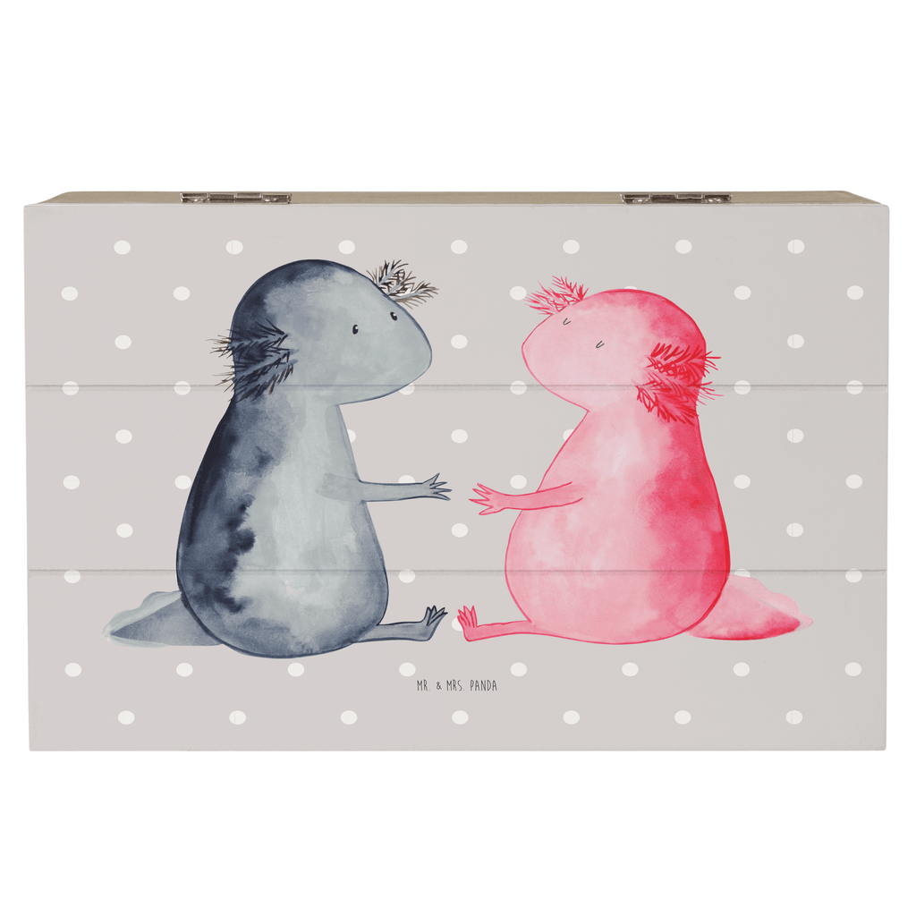 Holzkiste Axolotl Liebe Holzkiste, Kiste, Schatzkiste, Truhe, Schatulle, XXL, Erinnerungsbox, Erinnerungskiste, Dekokiste, Aufbewahrungsbox, Axolotl, Molch, Axolot, Schwanzlurch, Lurch, Lurche, Liebe, große Liebe, Liebesbeweis, Freund, Verlobter, Ehemann, Jahrestag, Valentinstag