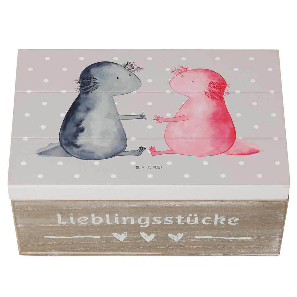 Holzkiste Axolotl Liebe Holzkiste, Kiste, Schatzkiste, Truhe, Schatulle, XXL, Erinnerungsbox, Erinnerungskiste, Dekokiste, Aufbewahrungsbox, Axolotl, Molch, Axolot, Schwanzlurch, Lurch, Lurche, Liebe, große Liebe, Liebesbeweis, Freund, Verlobter, Ehemann, Jahrestag, Valentinstag