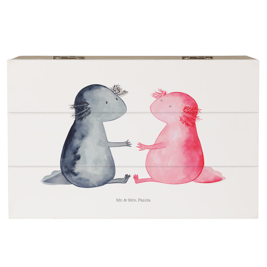 Holzkiste Axolotl Liebe Holzkiste, Kiste, Schatzkiste, Truhe, Schatulle, XXL, Erinnerungsbox, Erinnerungskiste, Dekokiste, Aufbewahrungsbox, Axolotl, Molch, Axolot, Schwanzlurch, Lurch, Lurche, Liebe, große Liebe, Liebesbeweis, Freund, Verlobter, Ehemann, Jahrestag, Valentinstag