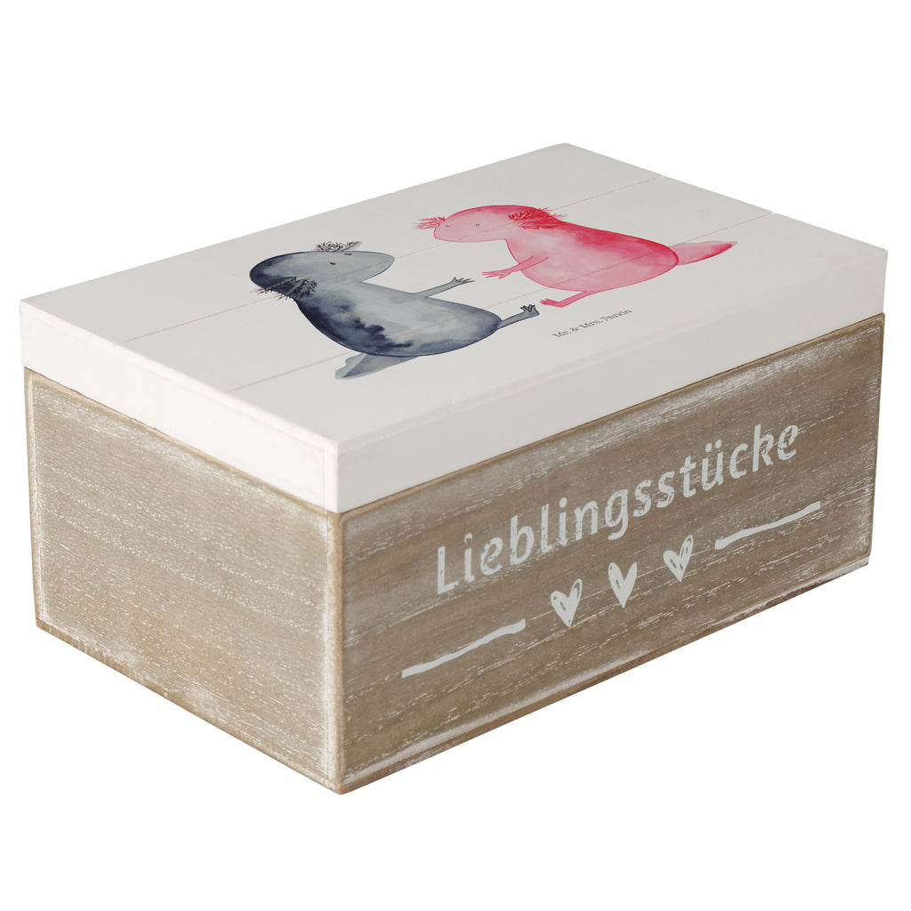 Holzkiste Axolotl Liebe Holzkiste, Kiste, Schatzkiste, Truhe, Schatulle, XXL, Erinnerungsbox, Erinnerungskiste, Dekokiste, Aufbewahrungsbox, Axolotl, Molch, Axolot, Schwanzlurch, Lurch, Lurche, Liebe, große Liebe, Liebesbeweis, Freund, Verlobter, Ehemann, Jahrestag, Valentinstag