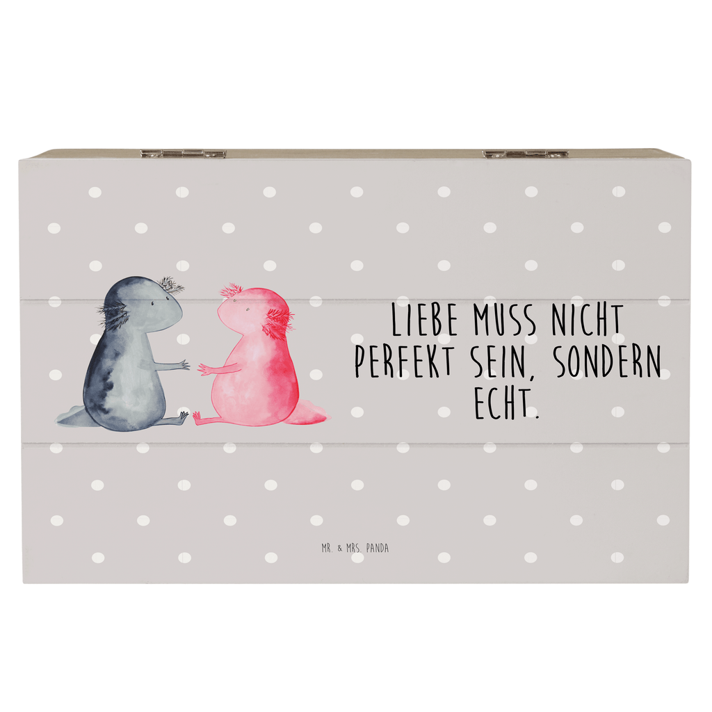 Holzkiste Axolotl Liebe Holzkiste, Kiste, Schatzkiste, Truhe, Schatulle, XXL, Erinnerungsbox, Erinnerungskiste, Dekokiste, Aufbewahrungsbox, Axolotl, Molch, Axolot, Schwanzlurch, Lurch, Lurche, Liebe, große Liebe, Liebesbeweis, Freund, Verlobter, Ehemann, Jahrestag, Valentinstag