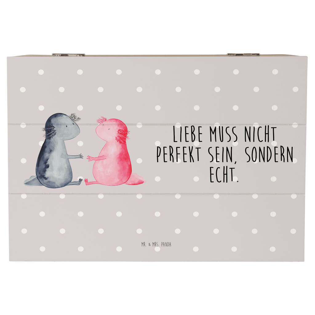 Holzkiste Axolotl Liebe Holzkiste, Kiste, Schatzkiste, Truhe, Schatulle, XXL, Erinnerungsbox, Erinnerungskiste, Dekokiste, Aufbewahrungsbox, Axolotl, Molch, Axolot, Schwanzlurch, Lurch, Lurche, Liebe, große Liebe, Liebesbeweis, Freund, Verlobter, Ehemann, Jahrestag, Valentinstag