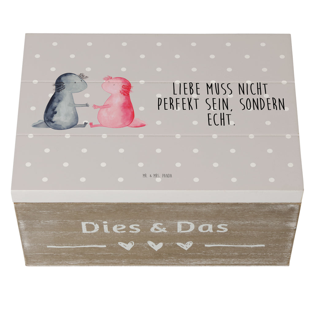 Holzkiste Axolotl Liebe Holzkiste, Kiste, Schatzkiste, Truhe, Schatulle, XXL, Erinnerungsbox, Erinnerungskiste, Dekokiste, Aufbewahrungsbox, Axolotl, Molch, Axolot, Schwanzlurch, Lurch, Lurche, Liebe, große Liebe, Liebesbeweis, Freund, Verlobter, Ehemann, Jahrestag, Valentinstag
