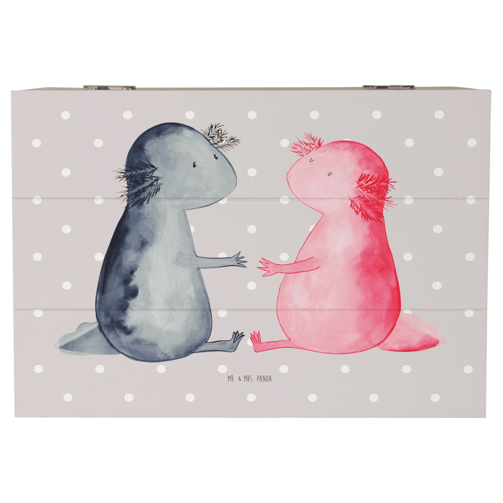 Holzkiste Axolotl Liebe Holzkiste, Kiste, Schatzkiste, Truhe, Schatulle, XXL, Erinnerungsbox, Erinnerungskiste, Dekokiste, Aufbewahrungsbox, Axolotl, Molch, Axolot, Schwanzlurch, Lurch, Lurche, Liebe, große Liebe, Liebesbeweis, Freund, Verlobter, Ehemann, Jahrestag, Valentinstag