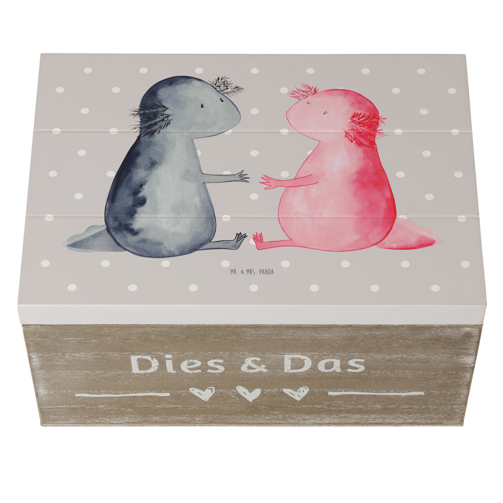 Holzkiste Axolotl Liebe Holzkiste, Kiste, Schatzkiste, Truhe, Schatulle, XXL, Erinnerungsbox, Erinnerungskiste, Dekokiste, Aufbewahrungsbox, Axolotl, Molch, Axolot, Schwanzlurch, Lurch, Lurche, Liebe, große Liebe, Liebesbeweis, Freund, Verlobter, Ehemann, Jahrestag, Valentinstag