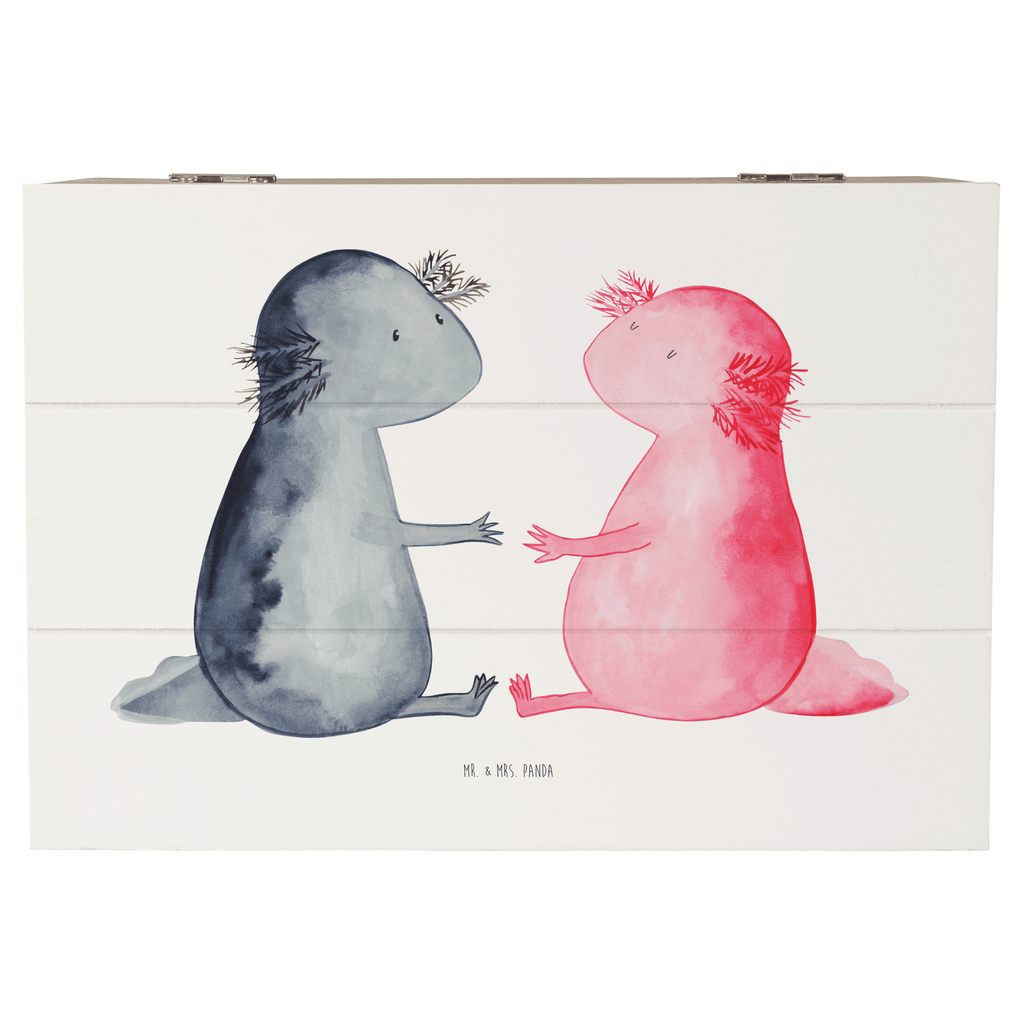 Holzkiste Axolotl Liebe Holzkiste, Kiste, Schatzkiste, Truhe, Schatulle, XXL, Erinnerungsbox, Erinnerungskiste, Dekokiste, Aufbewahrungsbox, Axolotl, Molch, Axolot, Schwanzlurch, Lurch, Lurche, Liebe, große Liebe, Liebesbeweis, Freund, Verlobter, Ehemann, Jahrestag, Valentinstag