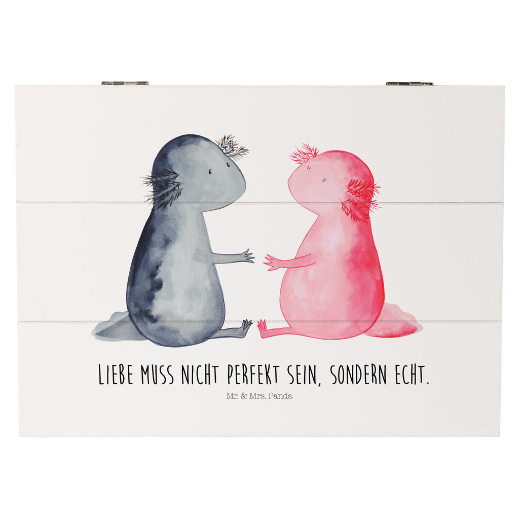 Holzkiste Axolotl Liebe Holzkiste, Kiste, Schatzkiste, Truhe, Schatulle, XXL, Erinnerungsbox, Erinnerungskiste, Dekokiste, Aufbewahrungsbox, Axolotl, Molch, Axolot, Schwanzlurch, Lurch, Lurche, Liebe, große Liebe, Liebesbeweis, Freund, Verlobter, Ehemann, Jahrestag, Valentinstag