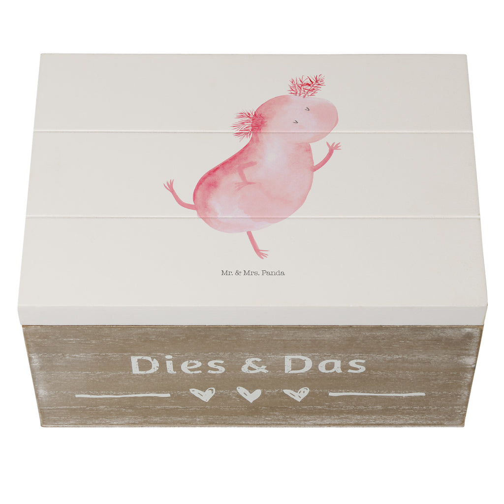 Holzkiste Axolotl tanzt Holzkiste, Kiste, Schatzkiste, Truhe, Schatulle, XXL, Erinnerungsbox, Erinnerungskiste, Dekokiste, Aufbewahrungsbox, Axolotl, Molch, Axolot, Schwanzlurch, Lurch, Lurche, Dachschaden, Sterne, verrückt, Freundin, beste Freundin