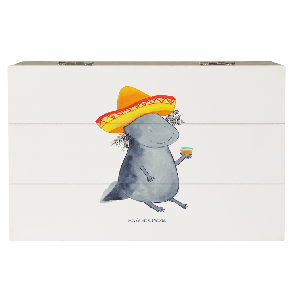 Holzkiste Axolotl Tequila Holzkiste, Kiste, Schatzkiste, Truhe, Schatulle, XXL, Erinnerungsbox, Erinnerungskiste, Dekokiste, Aufbewahrungsbox, Axolotl, Molch, Mexico, Mexiko, Sombrero, Zitrone, Tequila, Motivation, Spruch, Schwanzlurch, Lurch, Lurche, Axolot, Feuerdrache, Feuersalamander