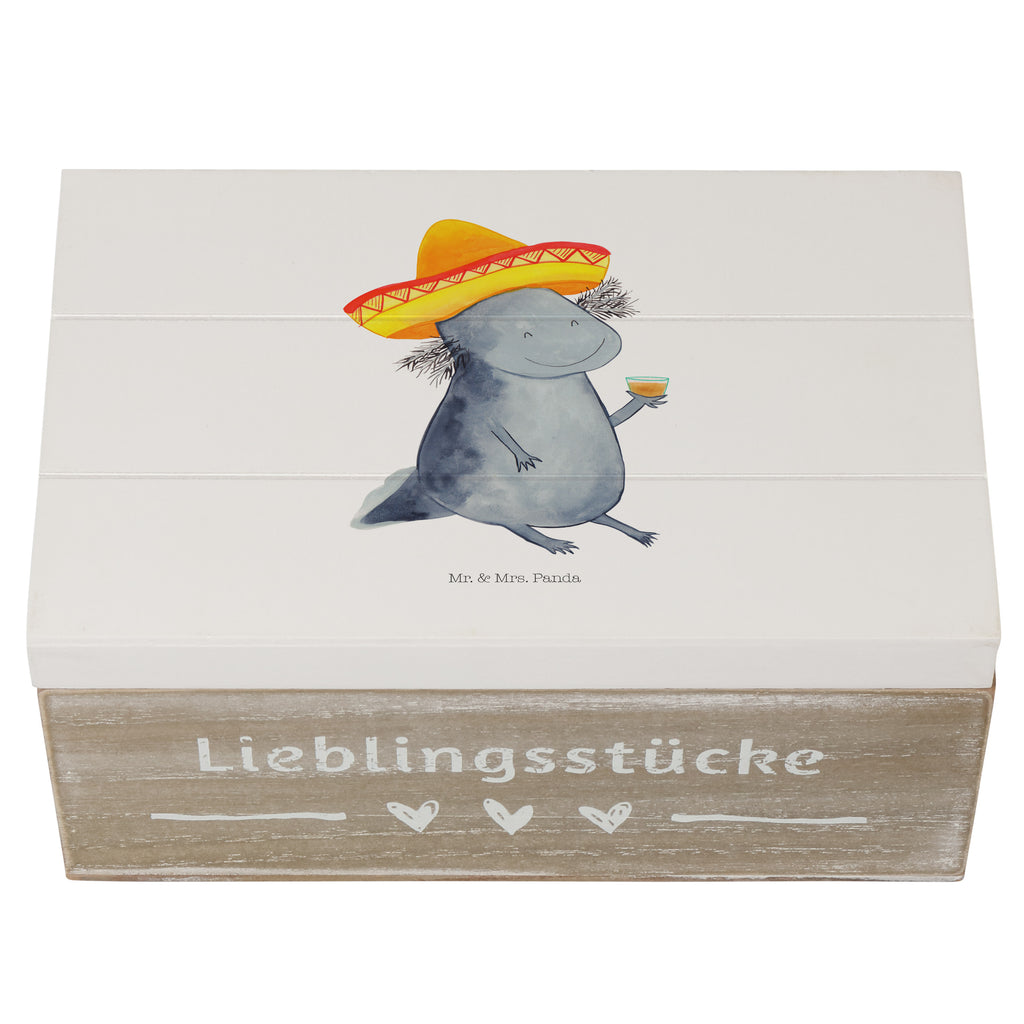 Holzkiste Axolotl Tequila Holzkiste, Kiste, Schatzkiste, Truhe, Schatulle, XXL, Erinnerungsbox, Erinnerungskiste, Dekokiste, Aufbewahrungsbox, Axolotl, Molch, Mexico, Mexiko, Sombrero, Zitrone, Tequila, Motivation, Spruch, Schwanzlurch, Lurch, Lurche, Axolot, Feuerdrache, Feuersalamander
