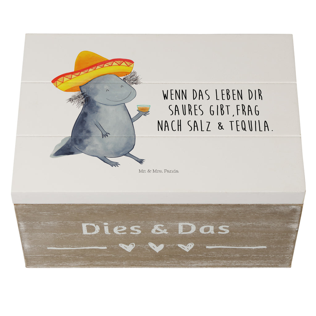 Holzkiste Axolotl Tequila Holzkiste, Kiste, Schatzkiste, Truhe, Schatulle, XXL, Erinnerungsbox, Erinnerungskiste, Dekokiste, Aufbewahrungsbox, Axolotl, Molch, Mexico, Mexiko, Sombrero, Zitrone, Tequila, Motivation, Spruch, Schwanzlurch, Lurch, Lurche, Axolot, Feuerdrache, Feuersalamander