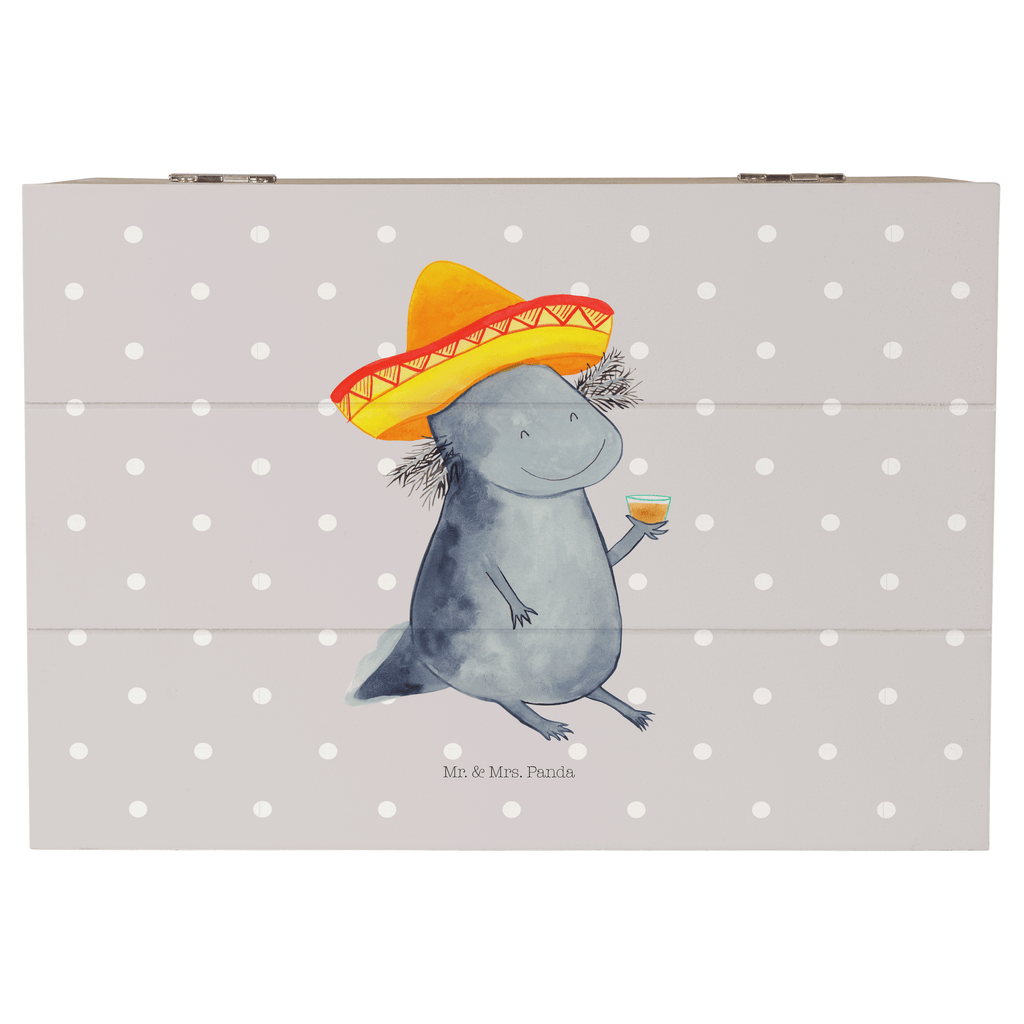 Holzkiste Axolotl Tequila Holzkiste, Kiste, Schatzkiste, Truhe, Schatulle, XXL, Erinnerungsbox, Erinnerungskiste, Dekokiste, Aufbewahrungsbox, Axolotl, Molch, Mexico, Mexiko, Sombrero, Zitrone, Tequila, Motivation, Spruch, Schwanzlurch, Lurch, Lurche, Axolot, Feuerdrache, Feuersalamander