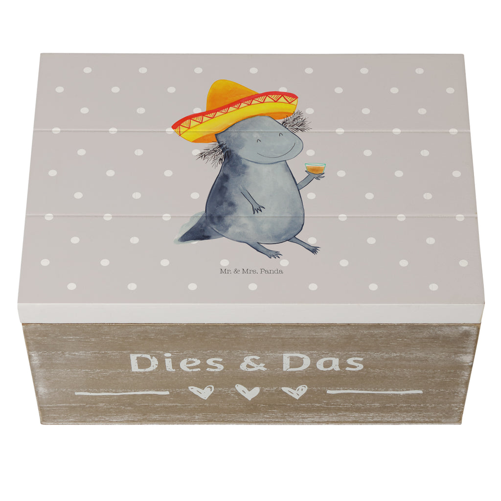 Holzkiste Axolotl Tequila Holzkiste, Kiste, Schatzkiste, Truhe, Schatulle, XXL, Erinnerungsbox, Erinnerungskiste, Dekokiste, Aufbewahrungsbox, Axolotl, Molch, Mexico, Mexiko, Sombrero, Zitrone, Tequila, Motivation, Spruch, Schwanzlurch, Lurch, Lurche, Axolot, Feuerdrache, Feuersalamander