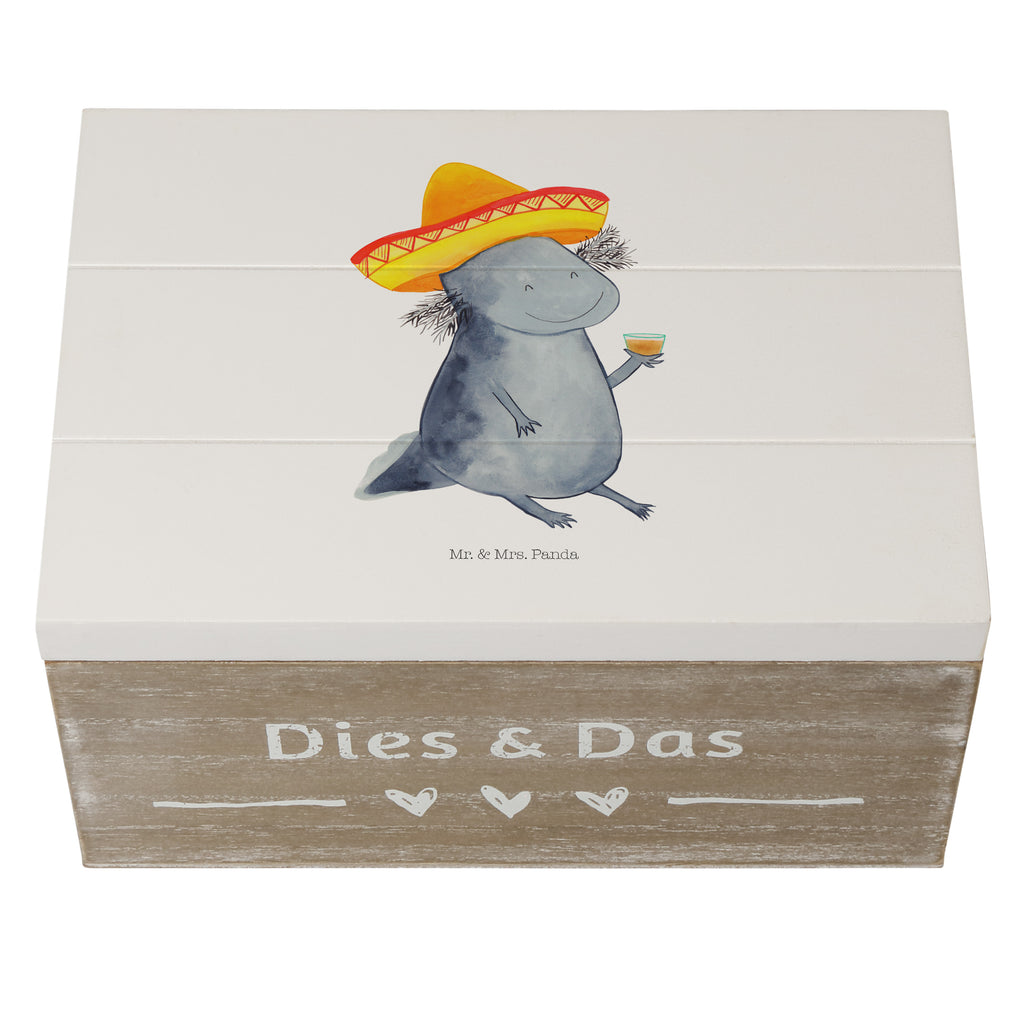 Holzkiste Axolotl Tequila Holzkiste, Kiste, Schatzkiste, Truhe, Schatulle, XXL, Erinnerungsbox, Erinnerungskiste, Dekokiste, Aufbewahrungsbox, Axolotl, Molch, Mexico, Mexiko, Sombrero, Zitrone, Tequila, Motivation, Spruch, Schwanzlurch, Lurch, Lurche, Axolot, Feuerdrache, Feuersalamander