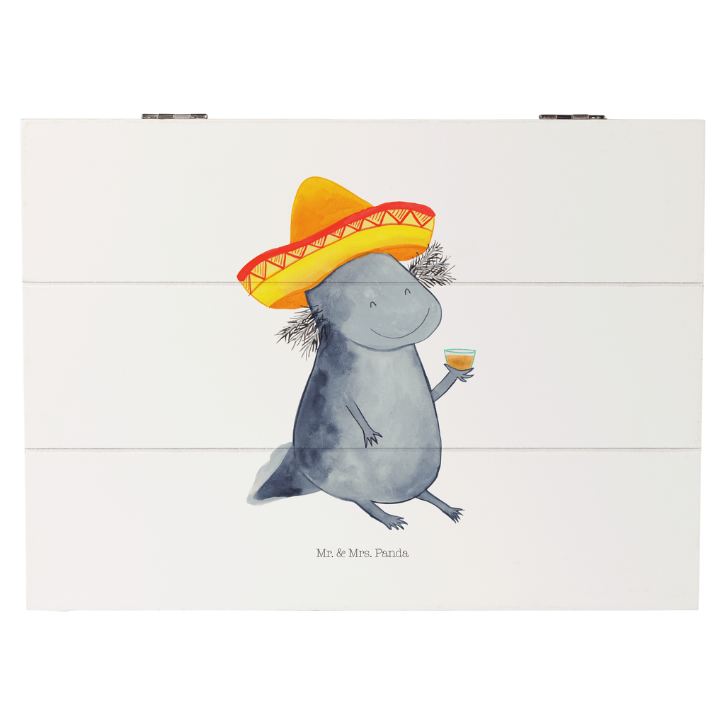 Holzkiste Axolotl Tequila Holzkiste, Kiste, Schatzkiste, Truhe, Schatulle, XXL, Erinnerungsbox, Erinnerungskiste, Dekokiste, Aufbewahrungsbox, Axolotl, Molch, Mexico, Mexiko, Sombrero, Zitrone, Tequila, Motivation, Spruch, Schwanzlurch, Lurch, Lurche, Axolot, Feuerdrache, Feuersalamander