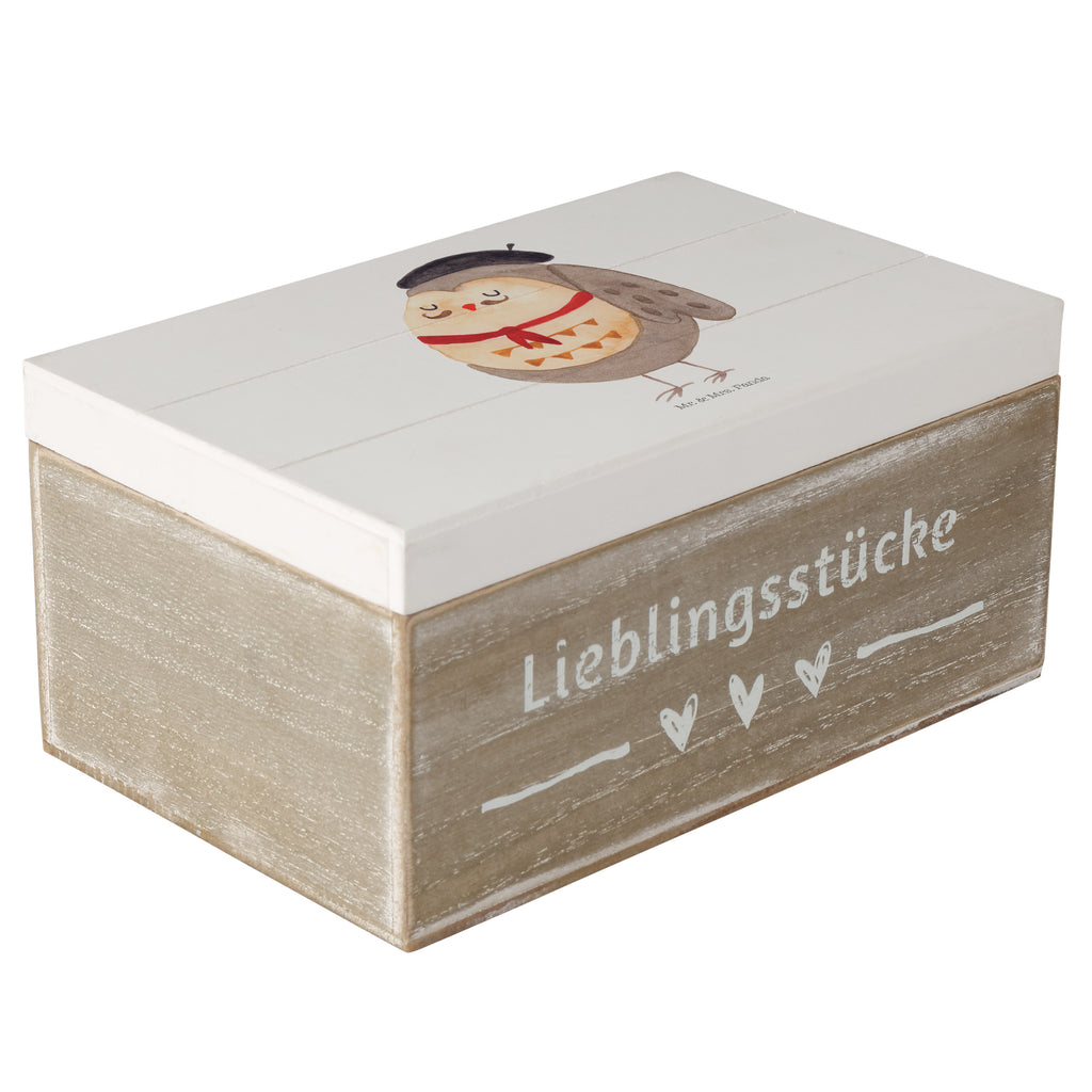 Holzkiste Eule Französisch Holzkiste, Kiste, Schatzkiste, Truhe, Schatulle, XXL, Erinnerungsbox, Erinnerungskiste, Dekokiste, Aufbewahrungsbox, Eule, Eulen, Eule Deko, Owl, hibou, La vie est belle, das Leben ist schön, Spruch schön, Spruch Französisch, Frankreich