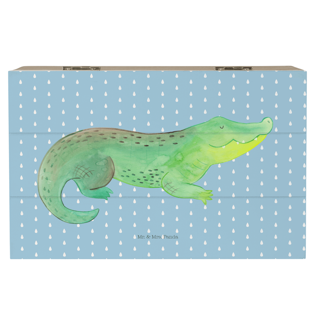 Holzkiste Krokodil Holzkiste, Kiste, Schatzkiste, Truhe, Schatulle, XXL, Erinnerungsbox, Erinnerungskiste, Dekokiste, Aufbewahrungsbox, Meerestiere, Meer, Urlaub, Krokodil, Krokodile, verrückt sein, spontan sein, Abenteuerlust, Reiselust, Freundin, beste Freundin, Lieblingsmensch