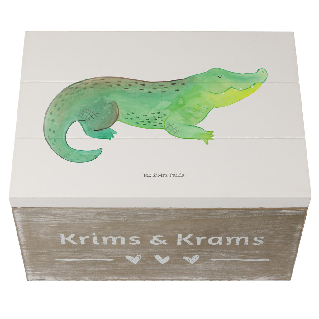 Holzkiste Krokodil Holzkiste, Kiste, Schatzkiste, Truhe, Schatulle, XXL, Erinnerungsbox, Erinnerungskiste, Dekokiste, Aufbewahrungsbox, Meerestiere, Meer, Urlaub, Krokodil, Krokodile, verrückt sein, spontan sein, Abenteuerlust, Reiselust, Freundin, beste Freundin, Lieblingsmensch