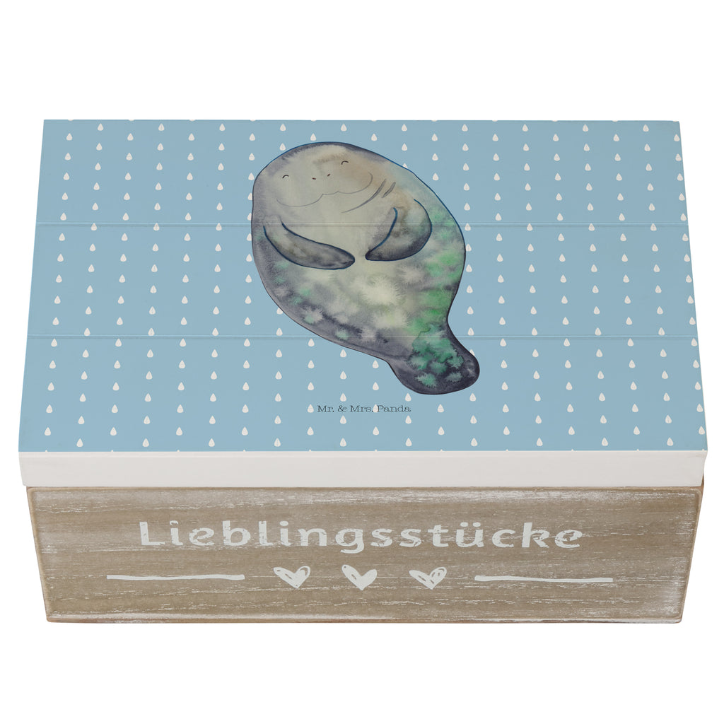Holzkiste Seekuh happy Holzkiste, Kiste, Schatzkiste, Truhe, Schatulle, XXL, Erinnerungsbox, Erinnerungskiste, Dekokiste, Aufbewahrungsbox, Meerestiere, Meer, Urlaub, Seekuh, Seekühe, Selbstliebe, Respekt, Neuanfang, Neustart, Achtsamkeit, Zufrieden, Liebeskummer, Freundin
