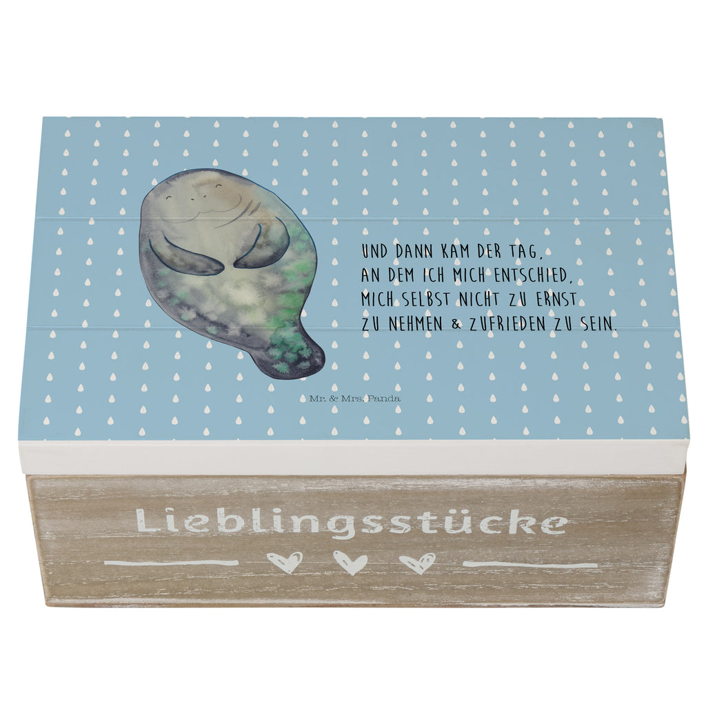 Holzkiste Seekuh happy Holzkiste, Kiste, Schatzkiste, Truhe, Schatulle, XXL, Erinnerungsbox, Erinnerungskiste, Dekokiste, Aufbewahrungsbox, Meerestiere, Meer, Urlaub, Seekuh, Seekühe, Selbstliebe, Respekt, Neuanfang, Neustart, Achtsamkeit, Zufrieden, Liebeskummer, Freundin
