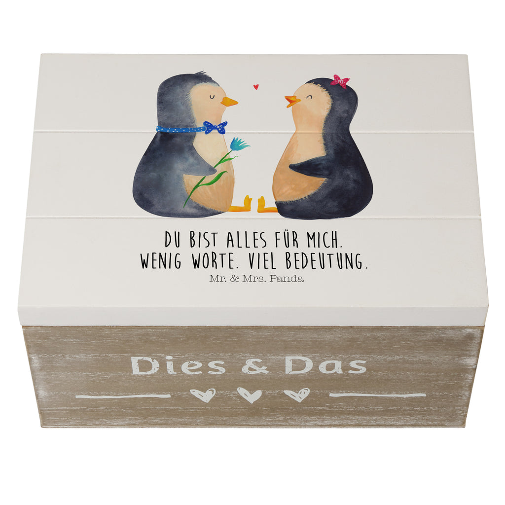 Holzkiste Pinguin Pärchen Holzkiste, Kiste, Schatzkiste, Truhe, Schatulle, XXL, Erinnerungsbox, Erinnerungskiste, Dekokiste, Aufbewahrungsbox, Pinguin, Pinguine, Liebe, Liebespaar, Liebesbeweis, Liebesgeschenk, Verlobung, Jahrestag, Hochzeitstag, Hochzeit, Hochzeitsgeschenk, große Liebe, Traumpaar