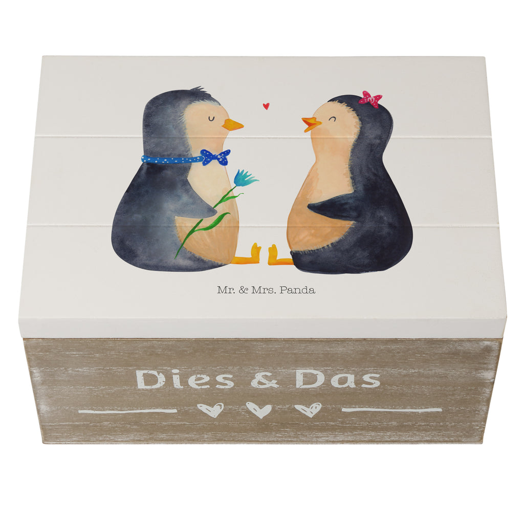 Holzkiste Pinguin Pärchen Holzkiste, Kiste, Schatzkiste, Truhe, Schatulle, XXL, Erinnerungsbox, Erinnerungskiste, Dekokiste, Aufbewahrungsbox, Pinguin, Pinguine, Liebe, Liebespaar, Liebesbeweis, Liebesgeschenk, Verlobung, Jahrestag, Hochzeitstag, Hochzeit, Hochzeitsgeschenk, große Liebe, Traumpaar