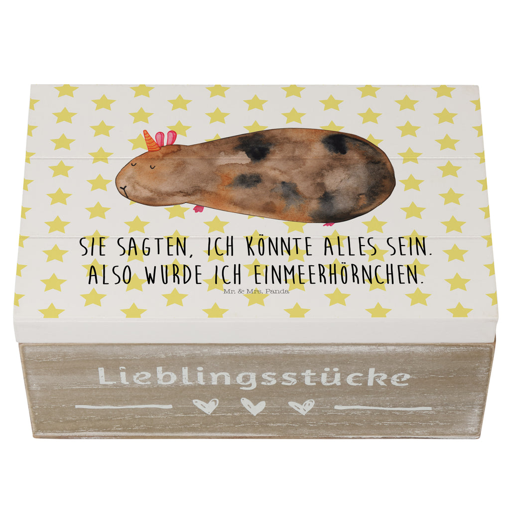 Holzkiste Meerhörnchen Holzkiste, Kiste, Schatzkiste, Truhe, Schatulle, XXL, Erinnerungsbox, Erinnerungskiste, Dekokiste, Aufbewahrungsbox, Einhorn, Einhörner, Einhorn Deko, Pegasus, Unicorn, Meerhörnchen, Meericorn, Meerschwein, Meerschweinchen