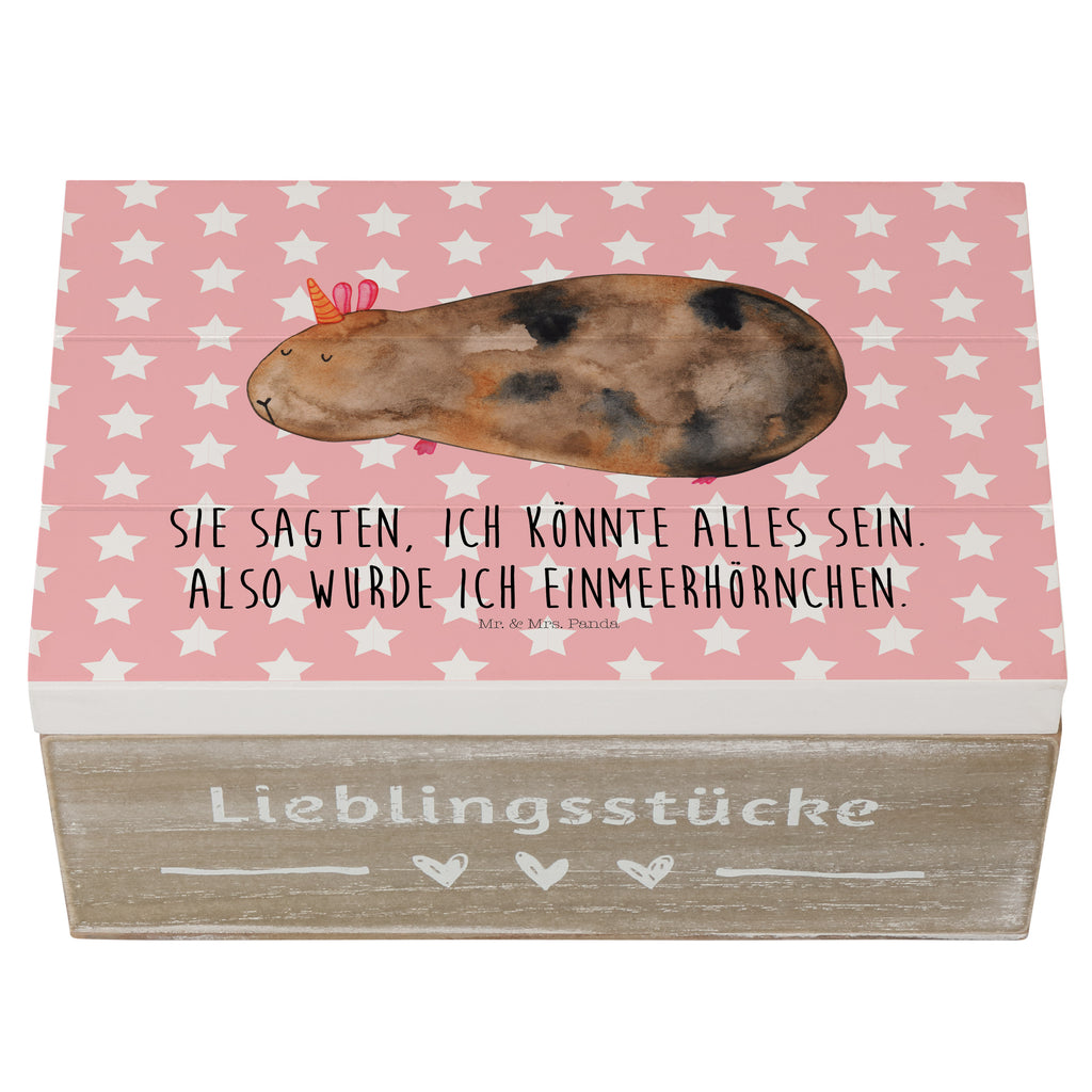 Holzkiste Meerhörnchen Holzkiste, Kiste, Schatzkiste, Truhe, Schatulle, XXL, Erinnerungsbox, Erinnerungskiste, Dekokiste, Aufbewahrungsbox, Einhorn, Einhörner, Einhorn Deko, Pegasus, Unicorn, Meerhörnchen, Meericorn, Meerschwein, Meerschweinchen