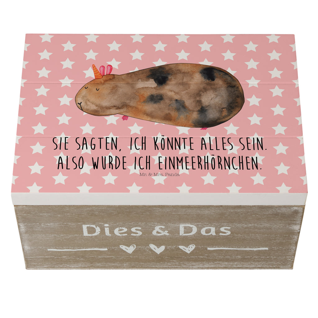 Holzkiste Meerhörnchen Holzkiste, Kiste, Schatzkiste, Truhe, Schatulle, XXL, Erinnerungsbox, Erinnerungskiste, Dekokiste, Aufbewahrungsbox, Einhorn, Einhörner, Einhorn Deko, Pegasus, Unicorn, Meerhörnchen, Meericorn, Meerschwein, Meerschweinchen