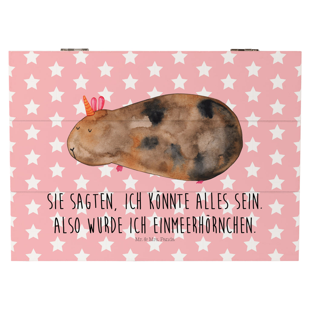 Holzkiste Meerhörnchen Holzkiste, Kiste, Schatzkiste, Truhe, Schatulle, XXL, Erinnerungsbox, Erinnerungskiste, Dekokiste, Aufbewahrungsbox, Einhorn, Einhörner, Einhorn Deko, Pegasus, Unicorn, Meerhörnchen, Meericorn, Meerschwein, Meerschweinchen