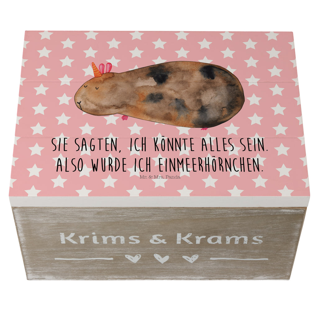 Holzkiste Meerhörnchen Holzkiste, Kiste, Schatzkiste, Truhe, Schatulle, XXL, Erinnerungsbox, Erinnerungskiste, Dekokiste, Aufbewahrungsbox, Einhorn, Einhörner, Einhorn Deko, Pegasus, Unicorn, Meerhörnchen, Meericorn, Meerschwein, Meerschweinchen