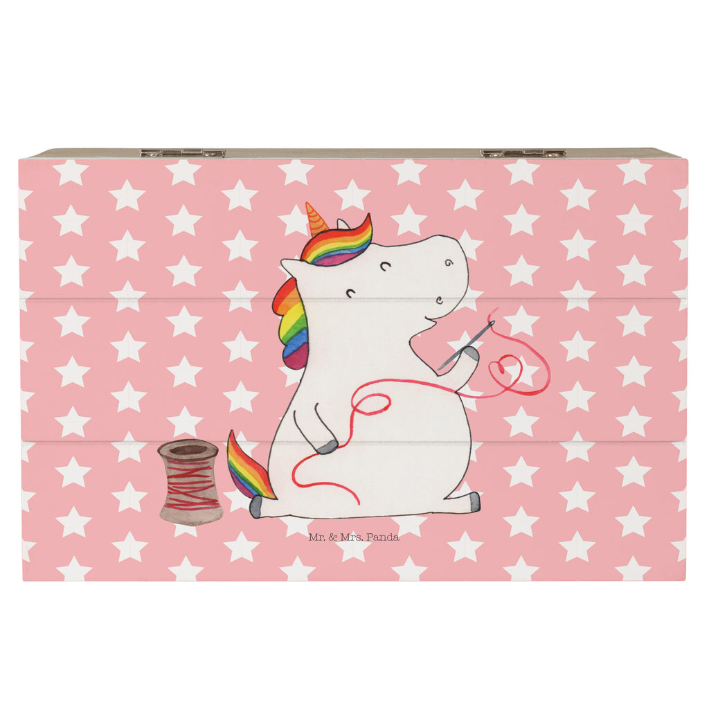 Holzkiste Einhorn Näherin Holzkiste, Kiste, Schatzkiste, Truhe, Schatulle, XXL, Erinnerungsbox, Erinnerungskiste, Dekokiste, Aufbewahrungsbox, Einhorn, Einhörner, Einhorn Deko, Pegasus, Unicorn, Näherin, nähen, Mädchen, Freundin, Häkeln, Stricken, basteln, Nähzimmer